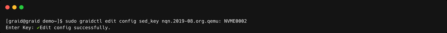 Edit SED Config Output