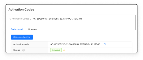 Generate license