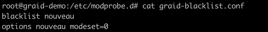 Nouveau Blacklist Config Example
